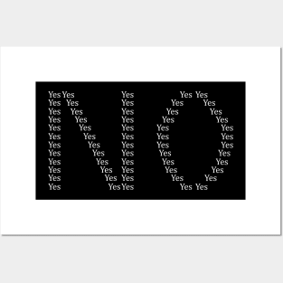 Inscription "no" white Posters and Art